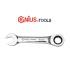 آچار کوتاه سایز 12 یکسر تخت و رینگی جغجغه ای جنیوس GENIUS مدل 760212
